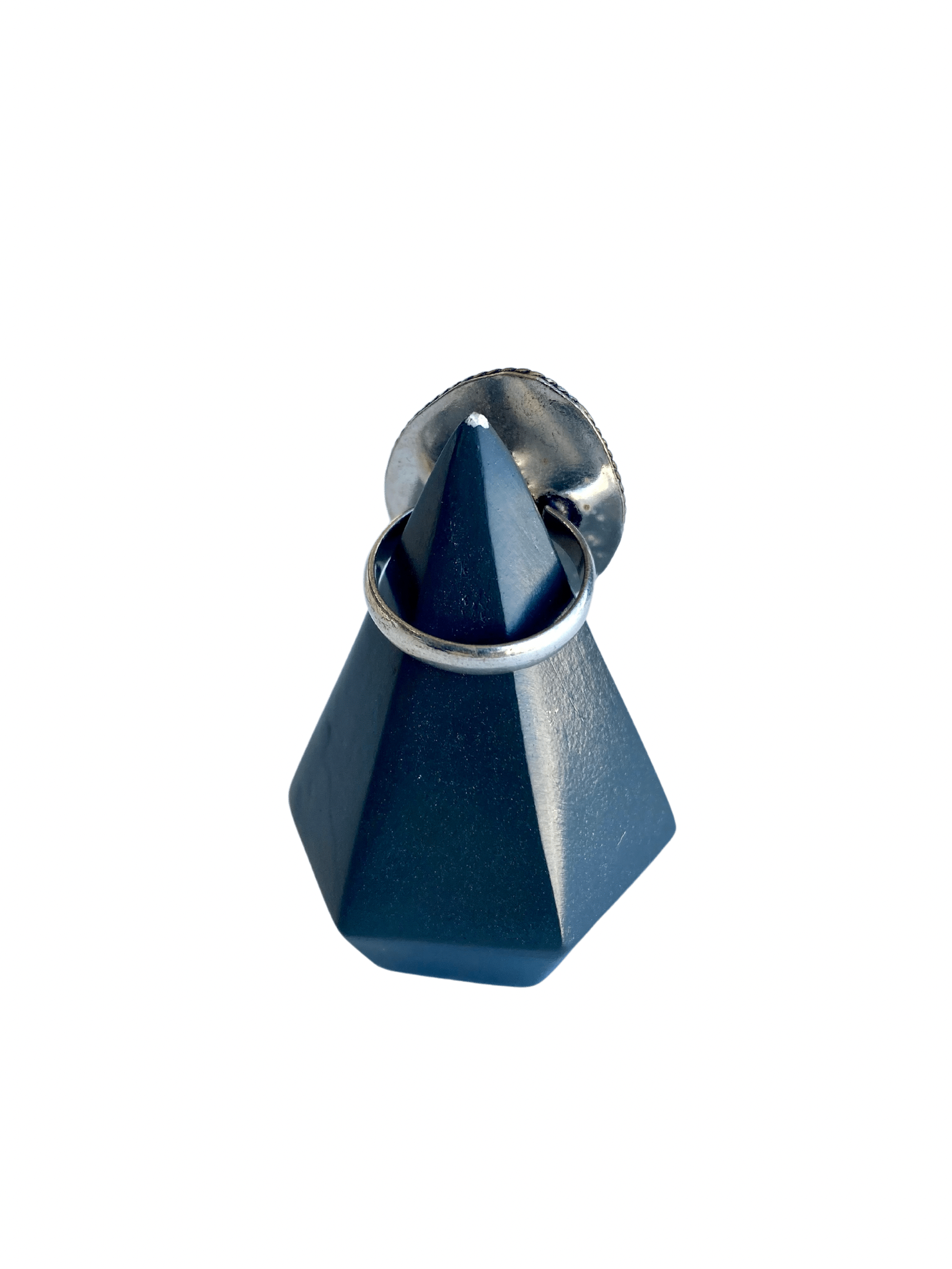 Lapis Lazuli Gemstone Silver Metalsmith Ring - Size 8.5